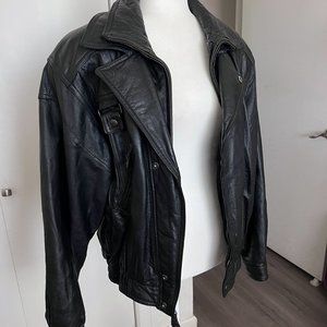 Vintage Black Moto Jacket